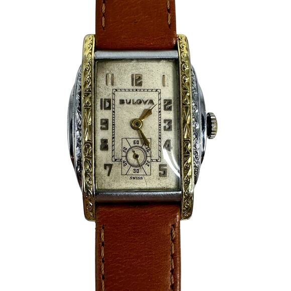 Vintage Bulova Gladiator 1929? Two-Tone Gold-Filled Watch Runs Great! - Picture 1 of 13